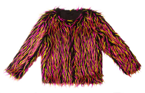 Fire Spike Furry Jacket